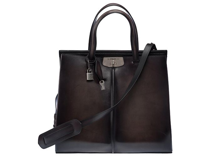 Autre Marque Borsa in Pelle Nera NON FIRMATA - 103433 Nero - vista 2