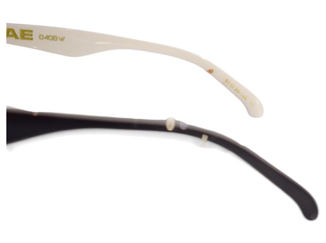 Autre Marque Gafas de sol estrechas estilo gato Y2K Oscar x Frank FAE Negro Blanco Marco Angular Multicolor - vista 8