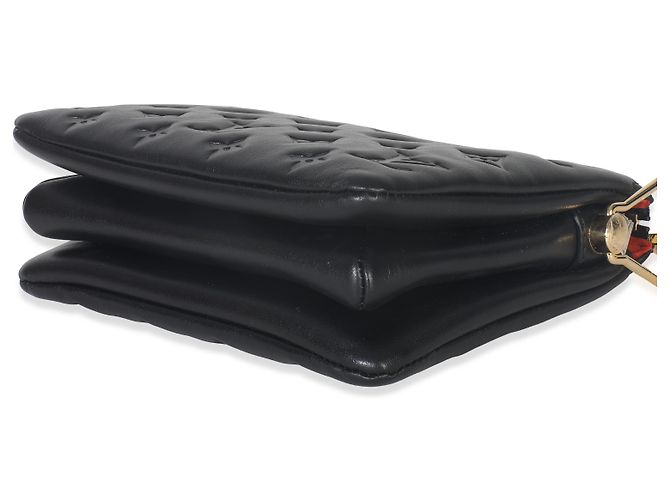 Coussin BB in agnello goffrato Monogram nero Louis Vuitton - vista 6