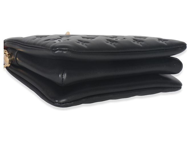 Coussin BB in agnello goffrato Monogram nero Louis Vuitton - vista 7