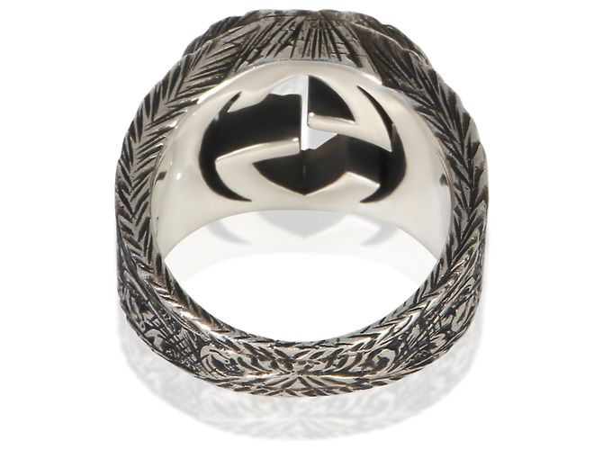 Anello Paisley in Argento Sterling Interlocking G di Gucci - vista 3
