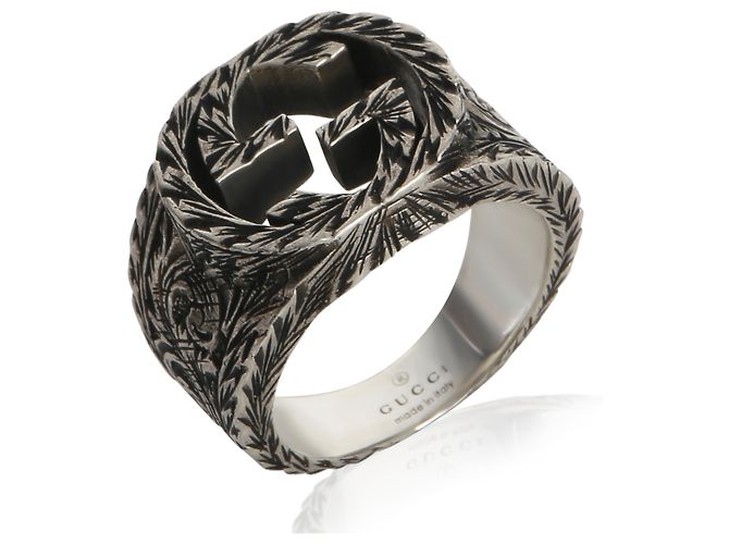 Anello Paisley in Argento Sterling Interlocking G di Gucci - vista 4
