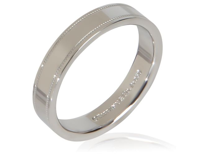 Platinring 4mm mit Milgrain von Tiffany & Co. - Ansicht 2