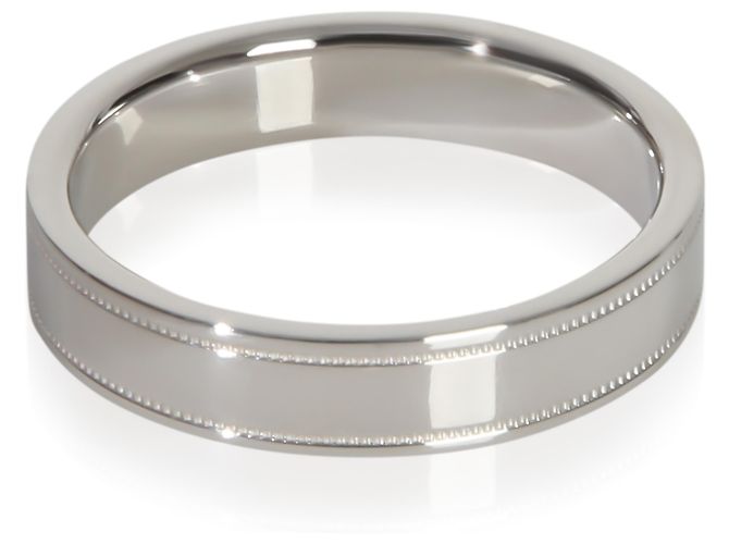 Platinring 4mm mit Milgrain von Tiffany & Co. - Ansicht 4