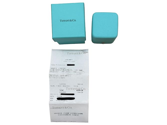 Platinring 4mm mit Milgrain von Tiffany & Co. - Ansicht 5