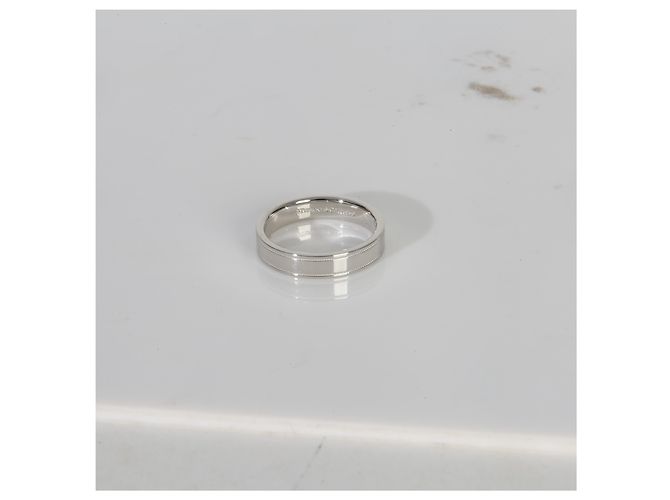 Platinring 4mm mit Milgrain von Tiffany & Co. - Ansicht 6