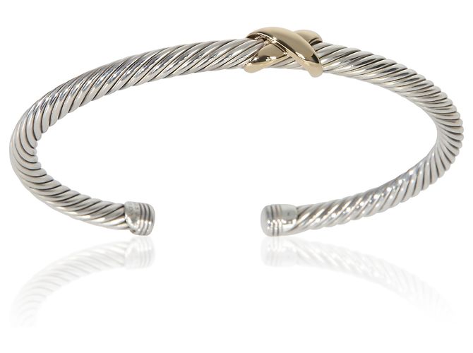 Pulseira Cable X Station em ouro amarelo e prata esterlina de David Yurman - vista 2