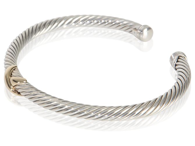 Pulseira Cable X Station em ouro amarelo e prata esterlina de David Yurman - vista 3
