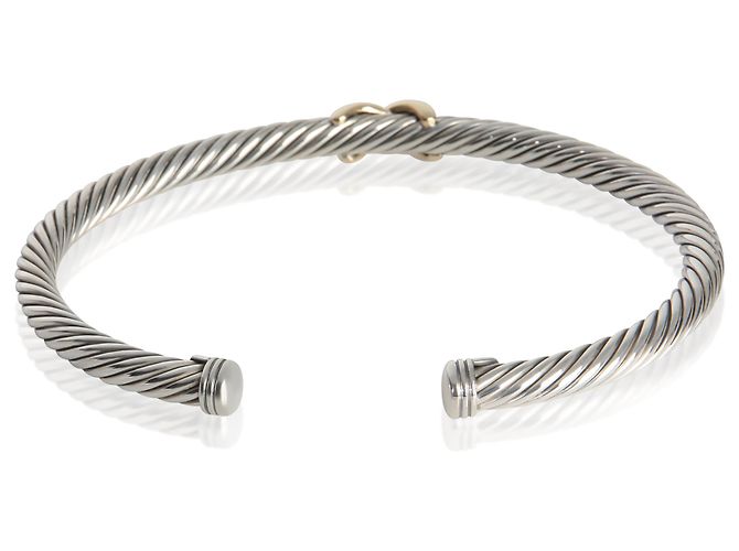 Pulseira Cable X Station em ouro amarelo e prata esterlina de David Yurman - vista 4