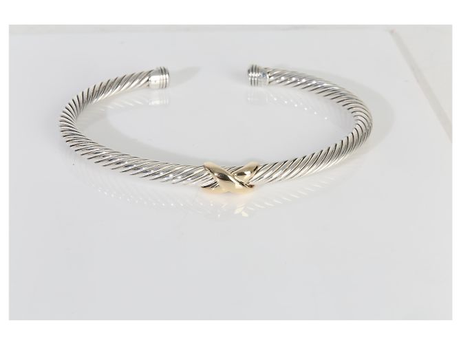 Pulseira Cable X Station em ouro amarelo e prata esterlina de David Yurman - vista 5