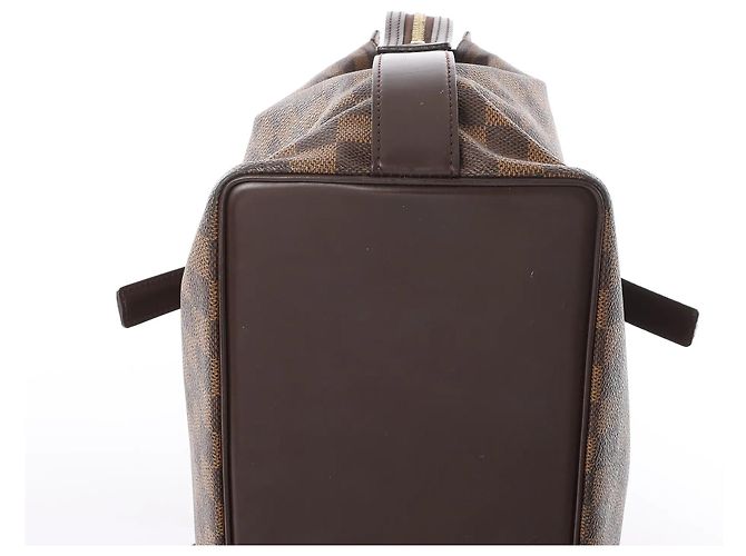 Borsa a Spalla Louis Vuitton Chelsea Damier Ebene in Marrone N51119 Rosso - vista 10