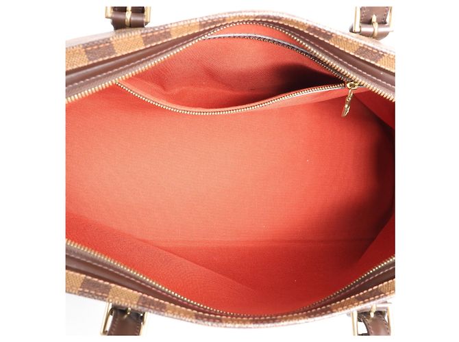 Borsa a Spalla Louis Vuitton Chelsea Damier Ebene in Marrone N51119 Rosso - vista 12