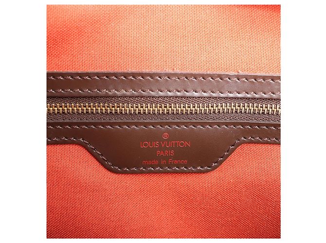 Borsa a Spalla Louis Vuitton Chelsea Damier Ebene in Marrone N51119 Rosso - vista 13