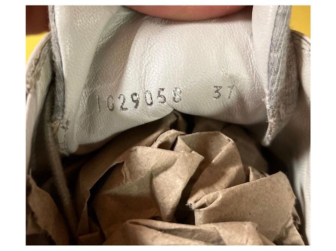 Chanel Graue Textil-Leder Sneakers EU 37 gebraucht - Ansicht 6