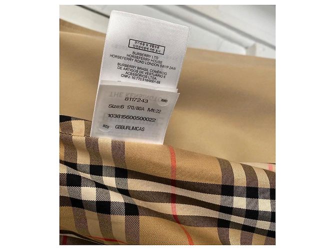 Gabardina Burberry Kensington Beige de Algodón - vista 7