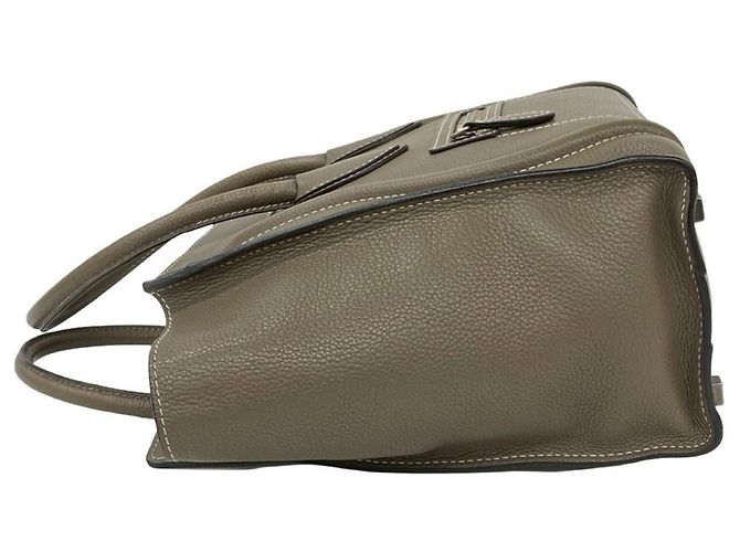 Céline CELINE Luggage Micro Shopper Lederhandtasche Braun Beige - Ansicht 5