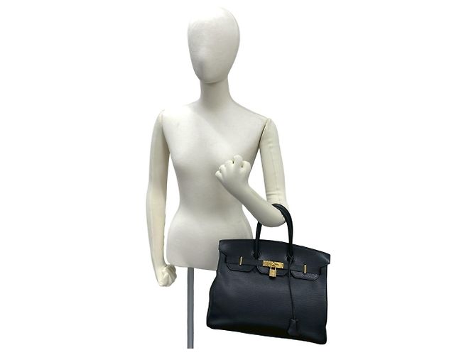 Borsa Hermès Birkin 35 in pelle Ardennes Nero - vista 2