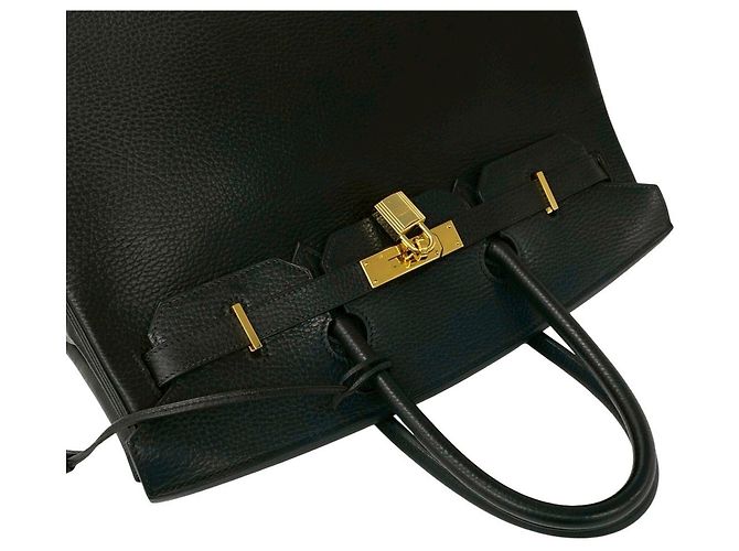 Borsa Hermès Birkin 35 in pelle Ardennes Nero - vista 4