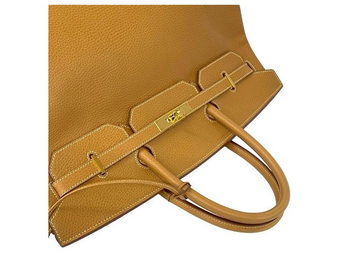 Borsa Hermès Birkin 40 in Ardennes Marrone - vista 4
