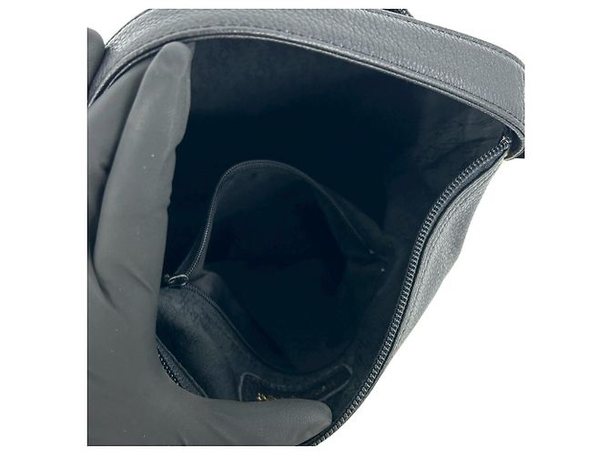 Borsa in pelle nera e rossa Yves Saint Laurent Nero Rosso - vista 10