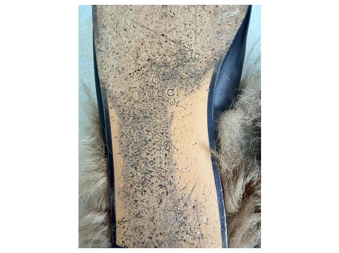Mules Gucci Princetown in pelle nero multicolore - vista 8