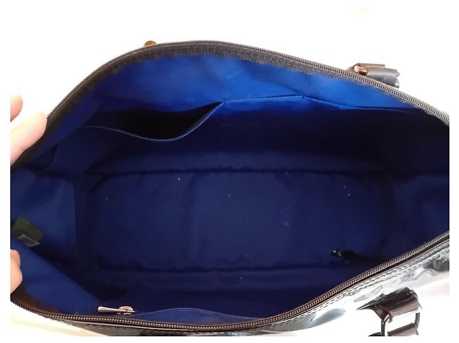 Longchamp schwarze lackleder Tragetasche - Ansicht 7