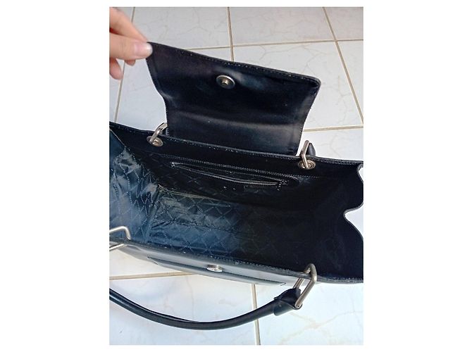 Borsa in pelle nera Azzaro Nero - vista 4