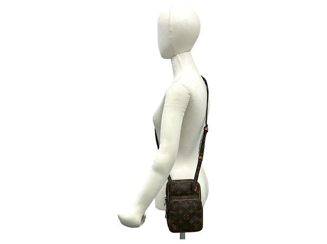 Bolso de hombro de cuero Monogram Mini Amazon vintage Louis Vuitton Castaño - vista 2