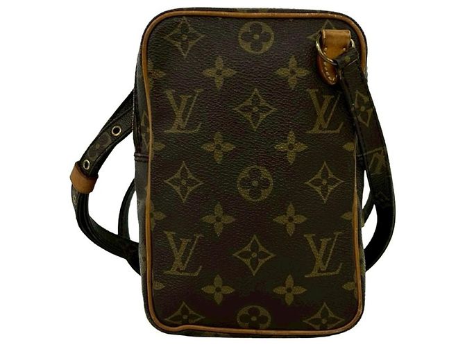 Bolso de hombro de cuero Monogram Mini Amazon vintage Louis Vuitton Castaño - vista 3