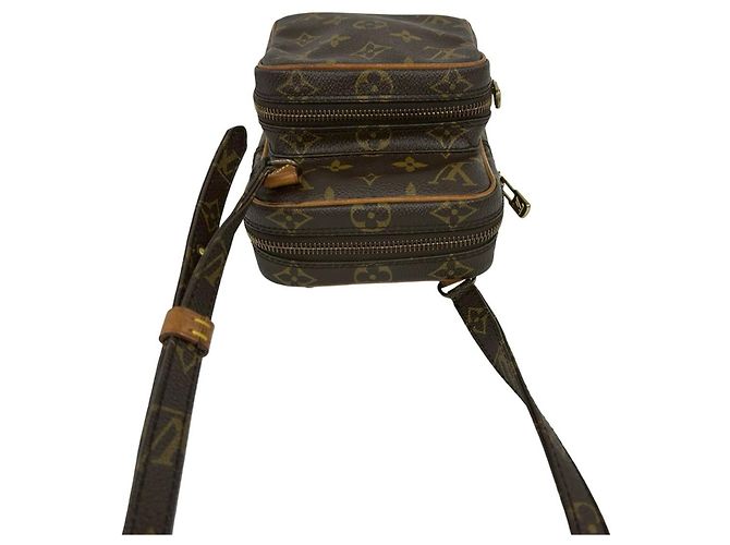 Bolso de hombro de cuero Monogram Mini Amazon vintage Louis Vuitton Castaño - vista 4