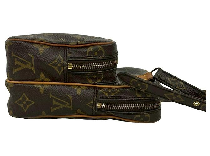 Bolso de hombro de cuero Monogram Mini Amazon vintage Louis Vuitton Castaño - vista 6