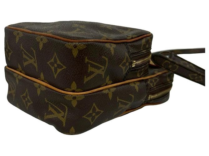 Bolso de hombro de cuero Monogram Mini Amazon vintage Louis Vuitton Castaño - vista 8