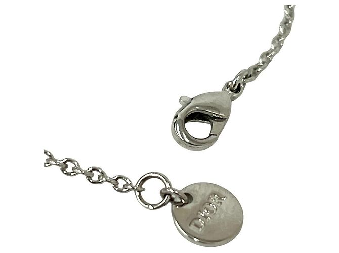 Collana Placcata Dior Claire D Lune di Christian Dior Argento - vista 3