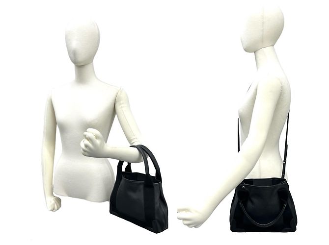 Borsa in pelle Cabas XS Balenciaga blu navy Nero - vista 2