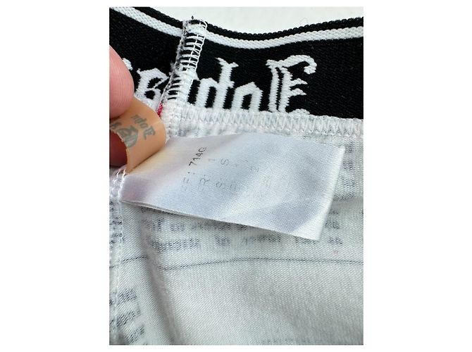 Conjunto de dos piezas John Galliano Estampado Periódico Negro Blanco - vista 5