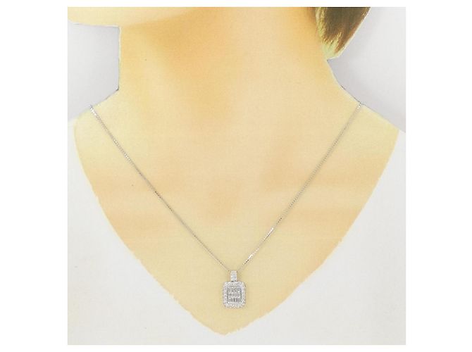Autre Marque Collana con diamanti Au750 Argento - vista 6