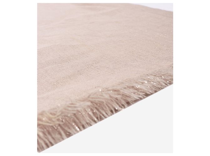 Brunello Cucinelli Neutrales Kaschmir-Lurex-Schal - Ansicht 2