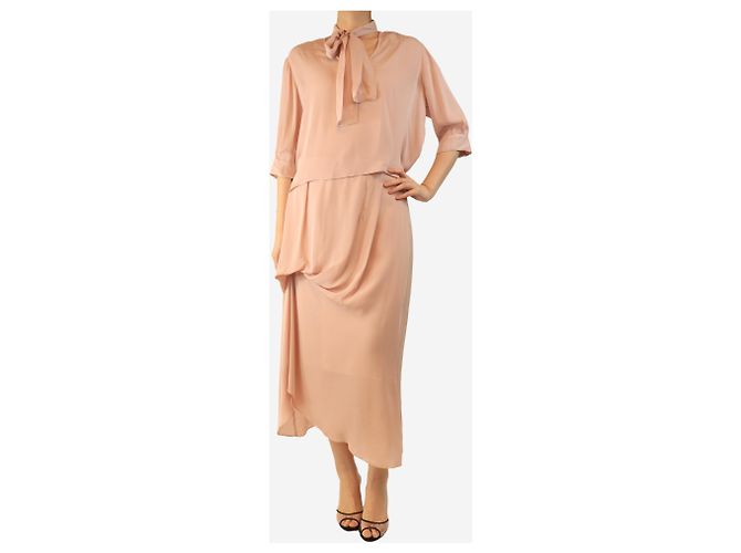 Autre Marque Conjunto de blusa rosa claro y falda magnolia - tamaño M - vista 3