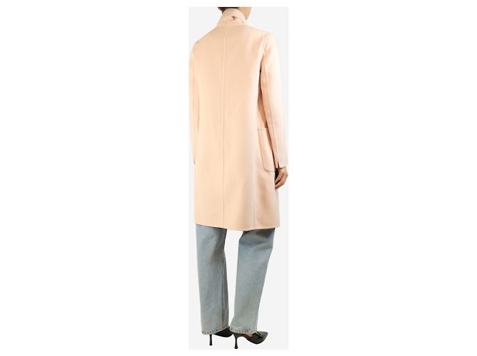 Max Mara Abrigo de mezcla de angora rosa claro - talla UK 10 - vista 2