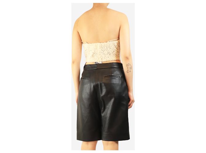 Ermanno Scervino Bustier de crochet crema - talla UK 12 Crudo - vista 3