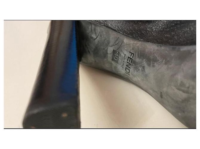 Fendi Black Leather Boots - view 5