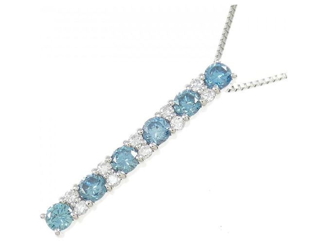 Autre Marque Collana in platino e diamanti Argento - vista 3
