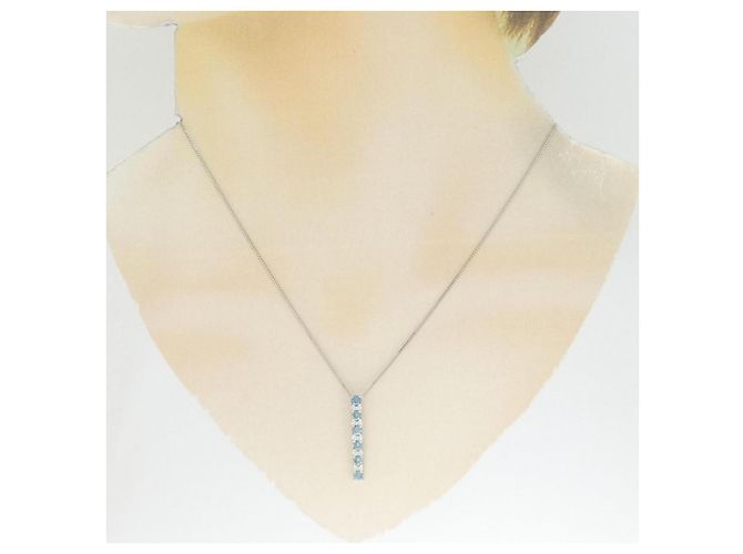 Autre Marque Collana in platino e diamanti Argento - vista 6