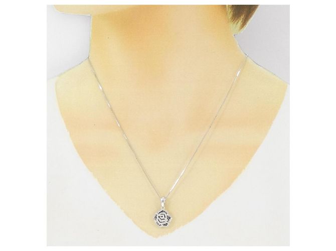 Autre Marque Collana in diamante in oro bianco Au750 Argento - vista 6