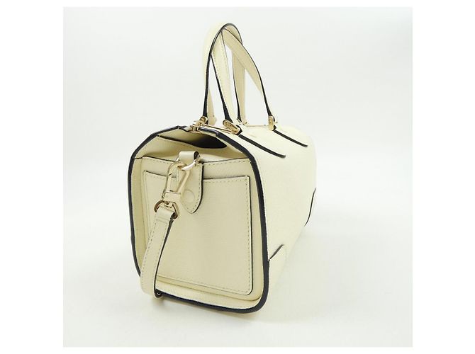 Mini borsa in pelle Valextra Beige - vista 2