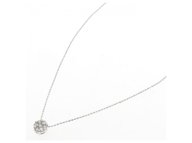 Autre Marque Collana in diamante K18WG Argento - vista 2