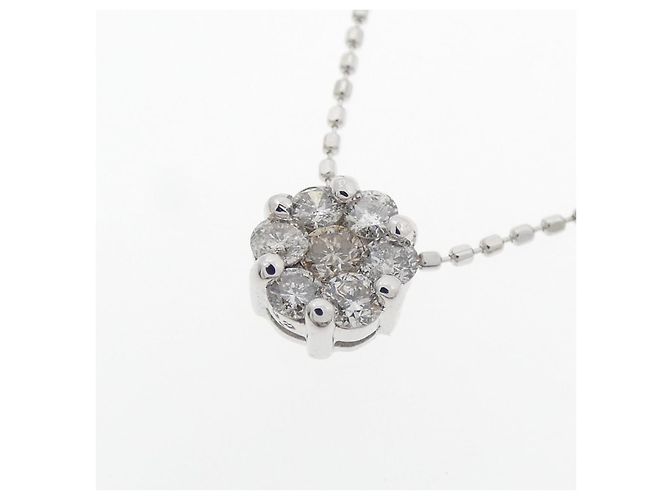 Autre Marque Collana in diamante K18WG Argento - vista 3
