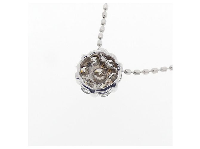 Autre Marque Collana in diamante K18WG Argento - vista 4