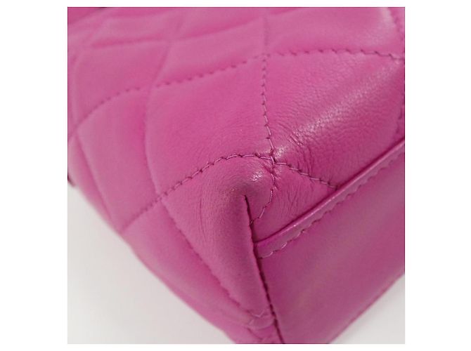 Borsa a Spalla in Pelle di Agnello Chanel Rosa - vista 3