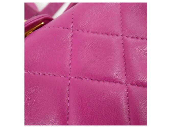 Borsa a Spalla in Pelle di Agnello Chanel Rosa - vista 4